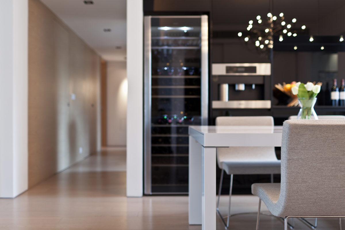 lui design associates hong kong china modern apartment living japanese style wood contemporary minimal apartment residential interior